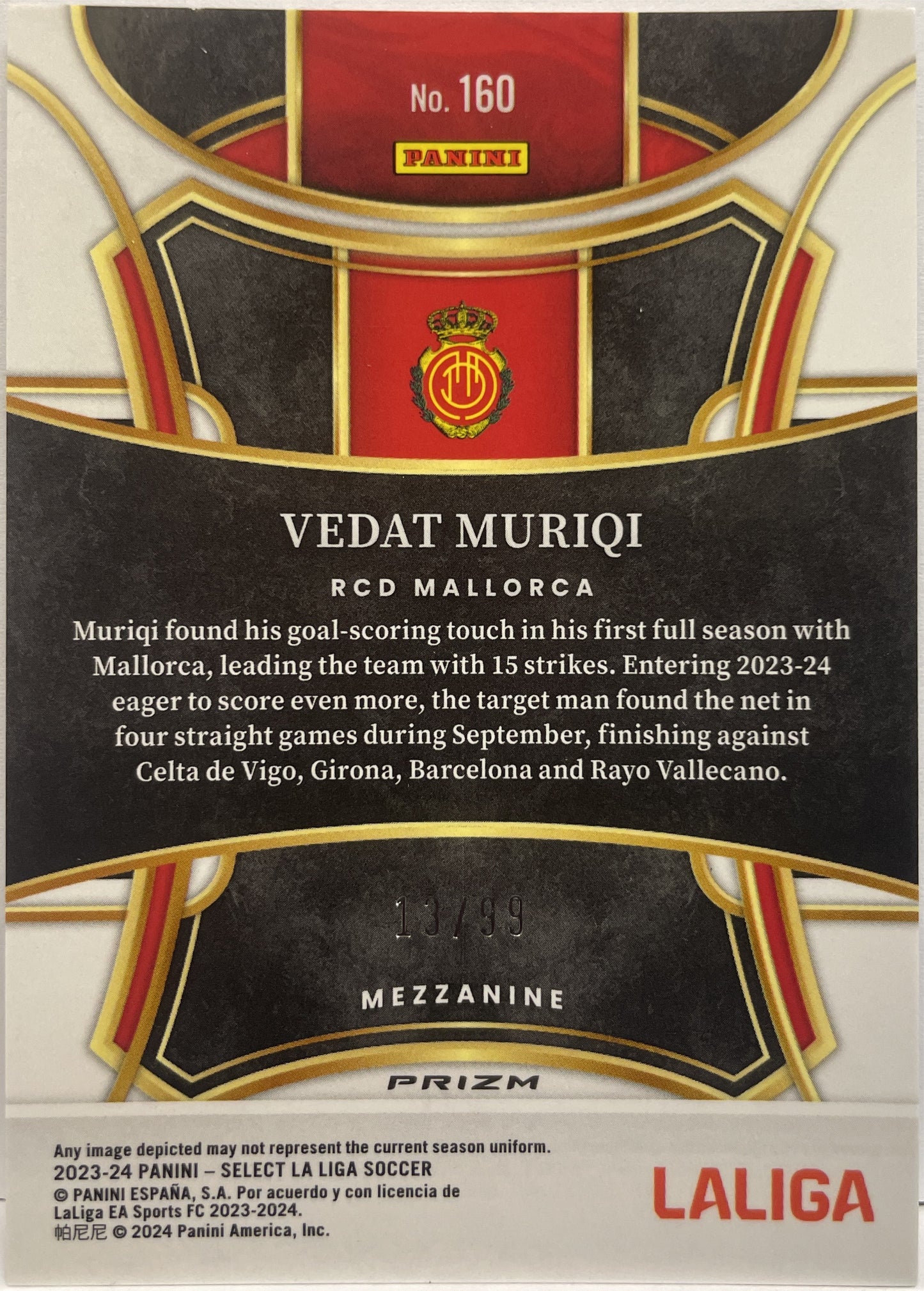 Vedat Muriqi 13/99 Mezzanine Winter Camo Select La Liga 2023/24