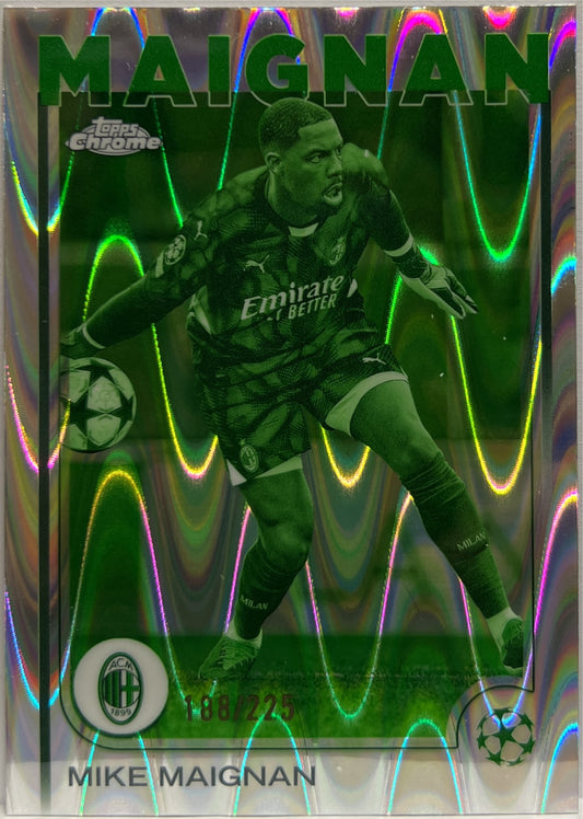 Mike Maignan 188/225 Night Vision RayWave Topps Chrome UCC 2024/25