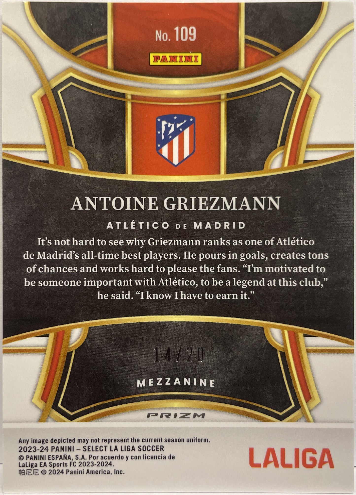 Antoine Griezmann 14/20 Mezzanine White Select La Liga 2023/24