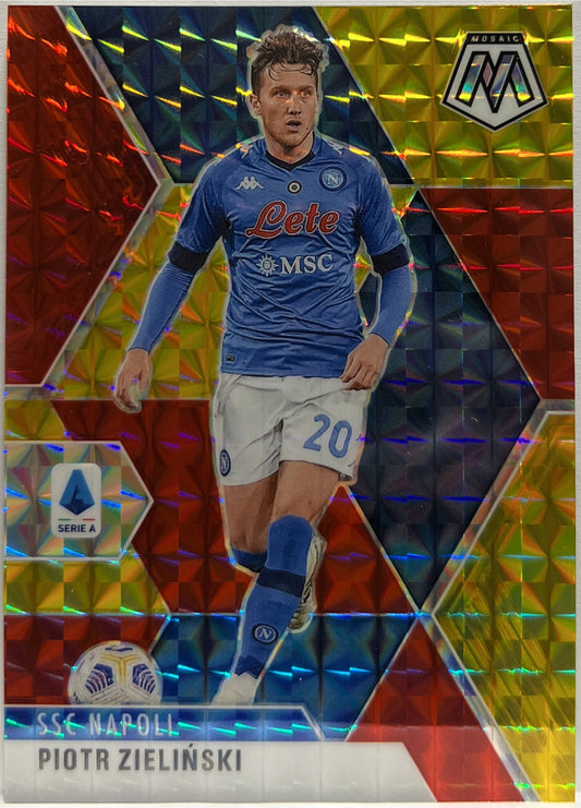 Piotr Zielinski 26/99 Red & Gold Mosaic Serie A 2020/21