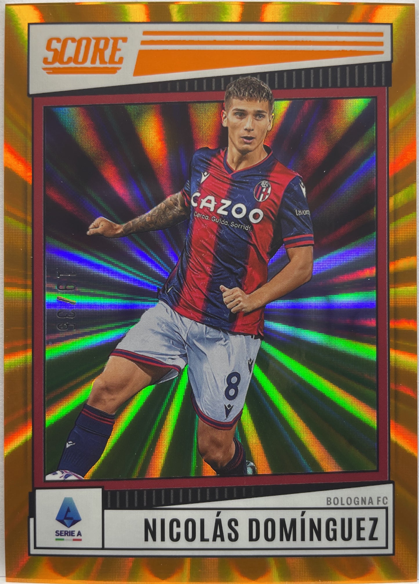 Nicolas Dominguez 19/35 Orange Laser Score Serie A 2022/23