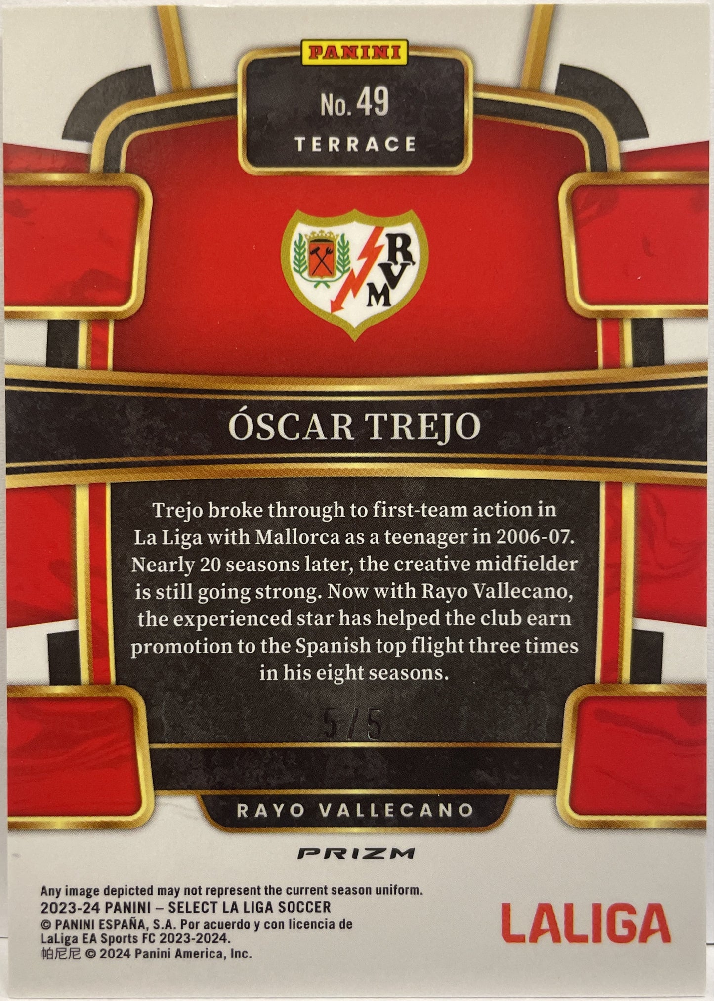 Oscar Trejo 5/5 Terrace Green Select La Liga 2023/24