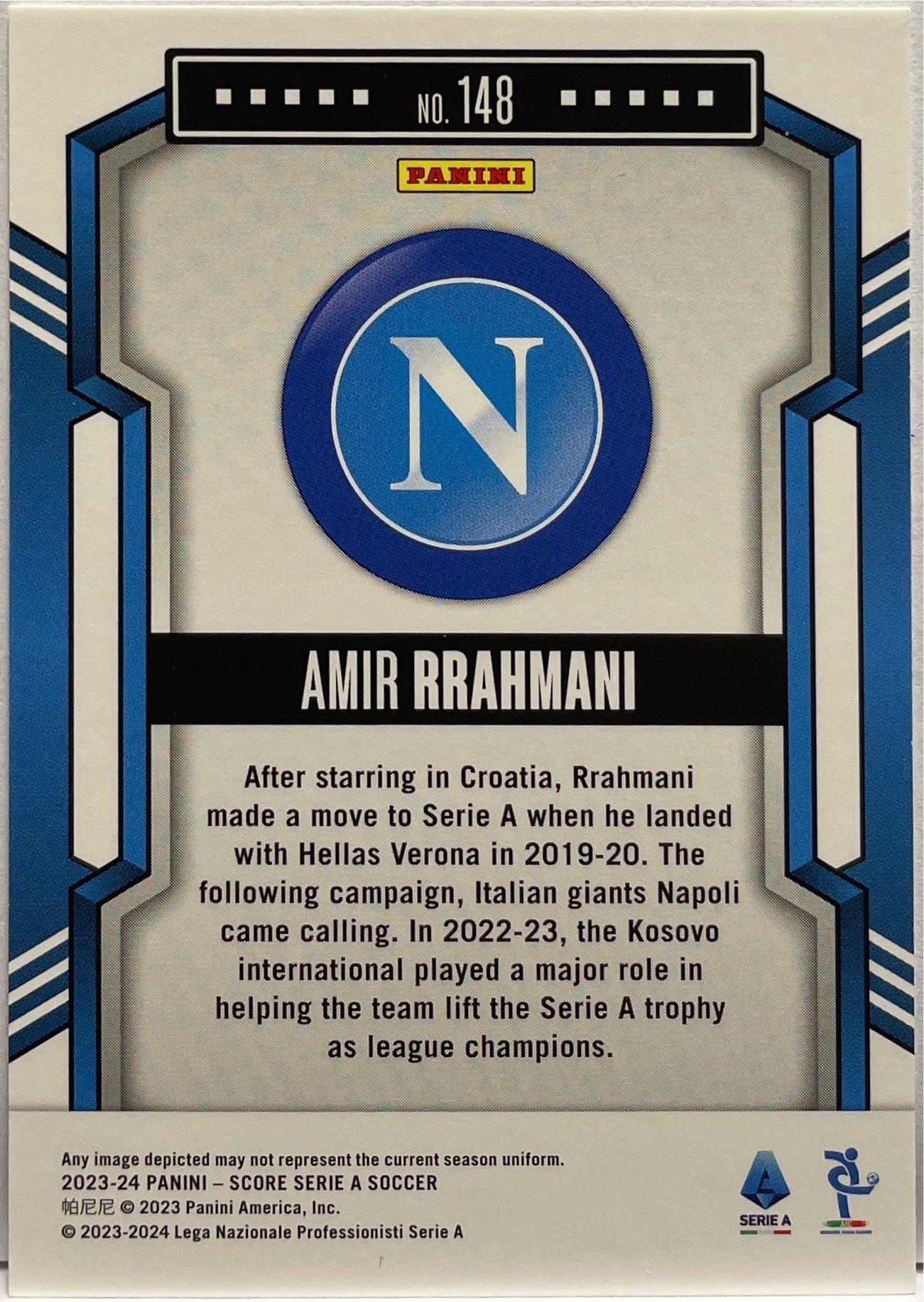 Amir Rrahmani 7/20 Pink Swirl Score Serie A 2023/24