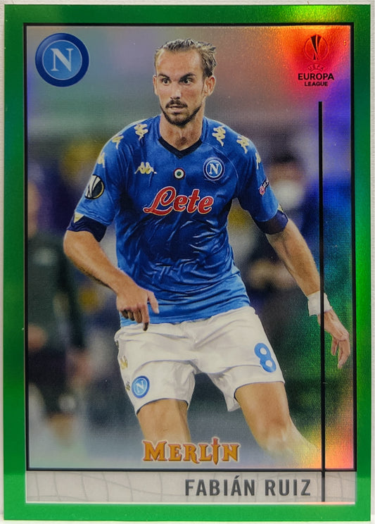 Fabian Ruiz 37/99 Green Topps Chrome Merlin UCL 2020/21