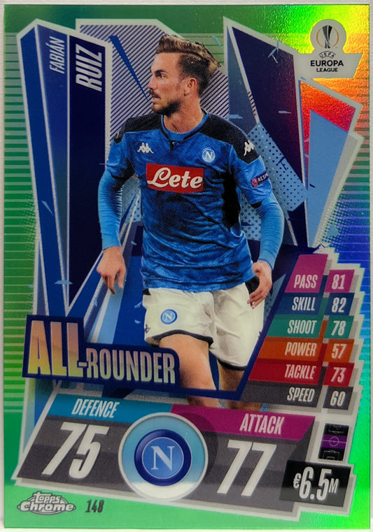 Fabian Ruiz 61/99 Green Topps Chrome Match Attax