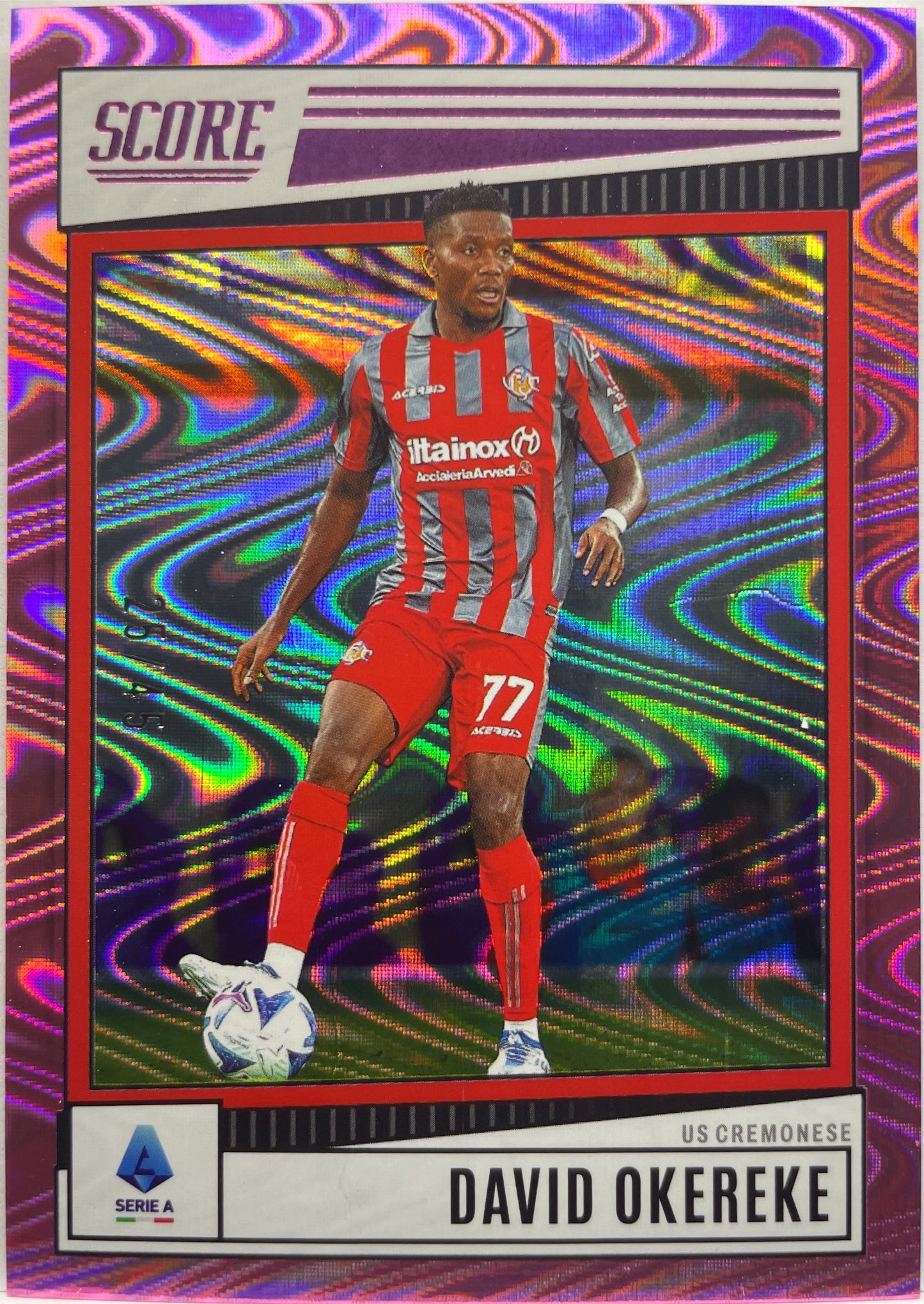 David Okereke 25/45 Pink Swirl Score Serie A 2022/23