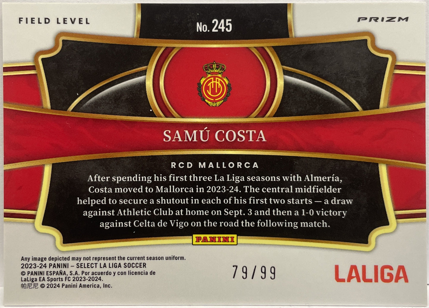 Samu Costa 79/99 Field Level Winter Camo Select La Liga 2023/24