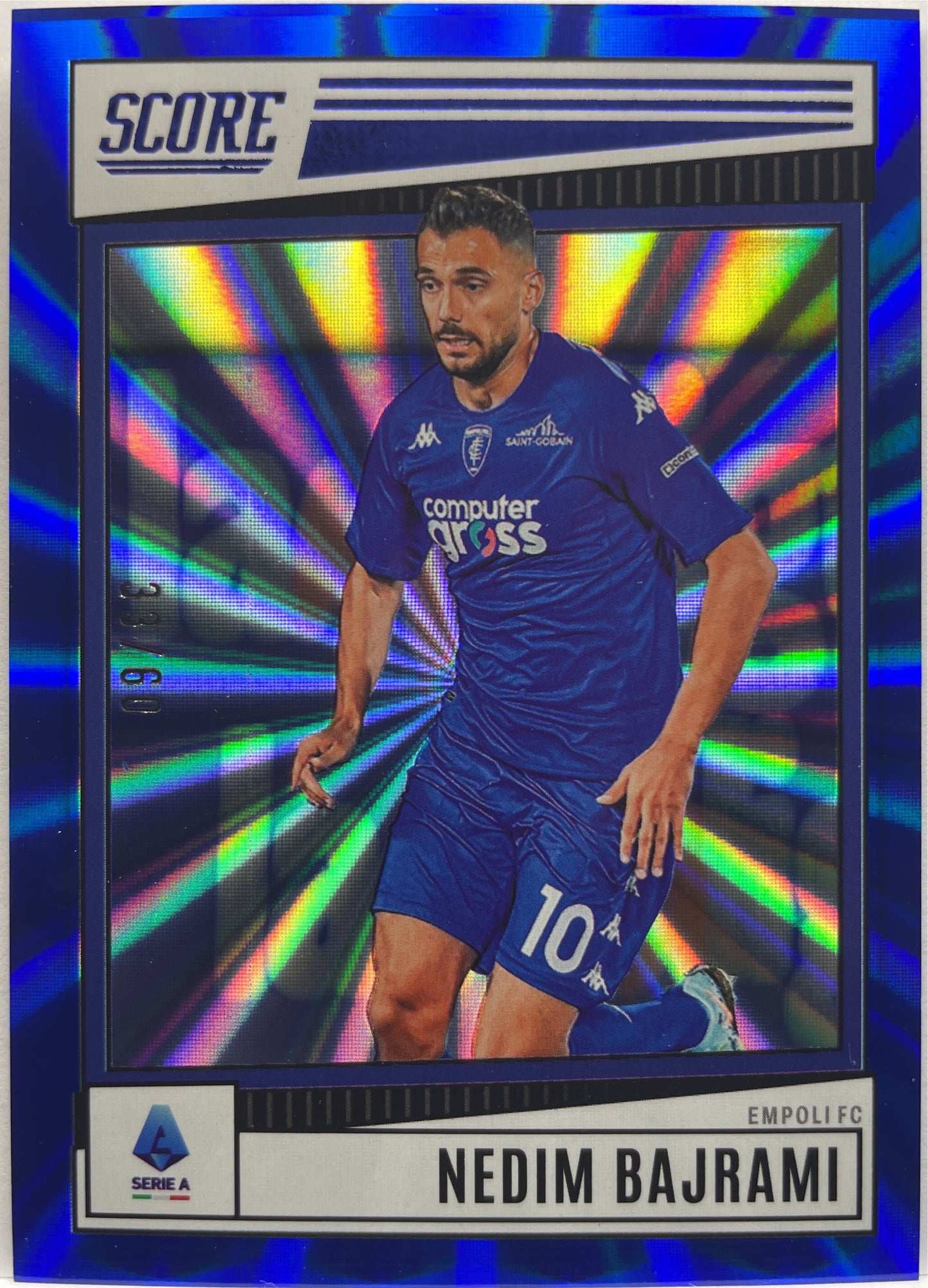 Nedim Bajrami 33/60 Blue Laser Score Serie A 2022/23