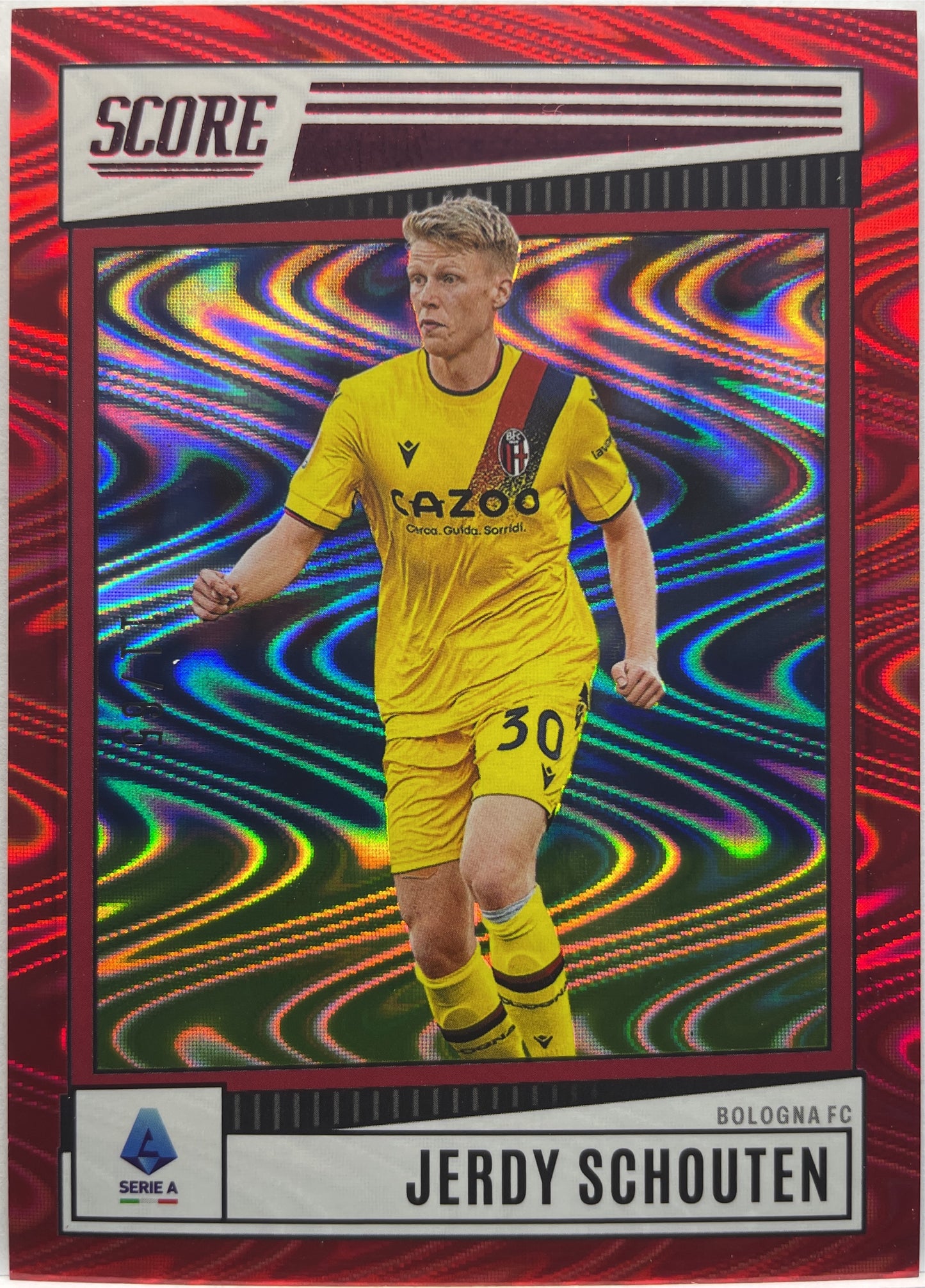 Jerdy Schouten 11/65 Red Swirl Score Serie A 2022/23