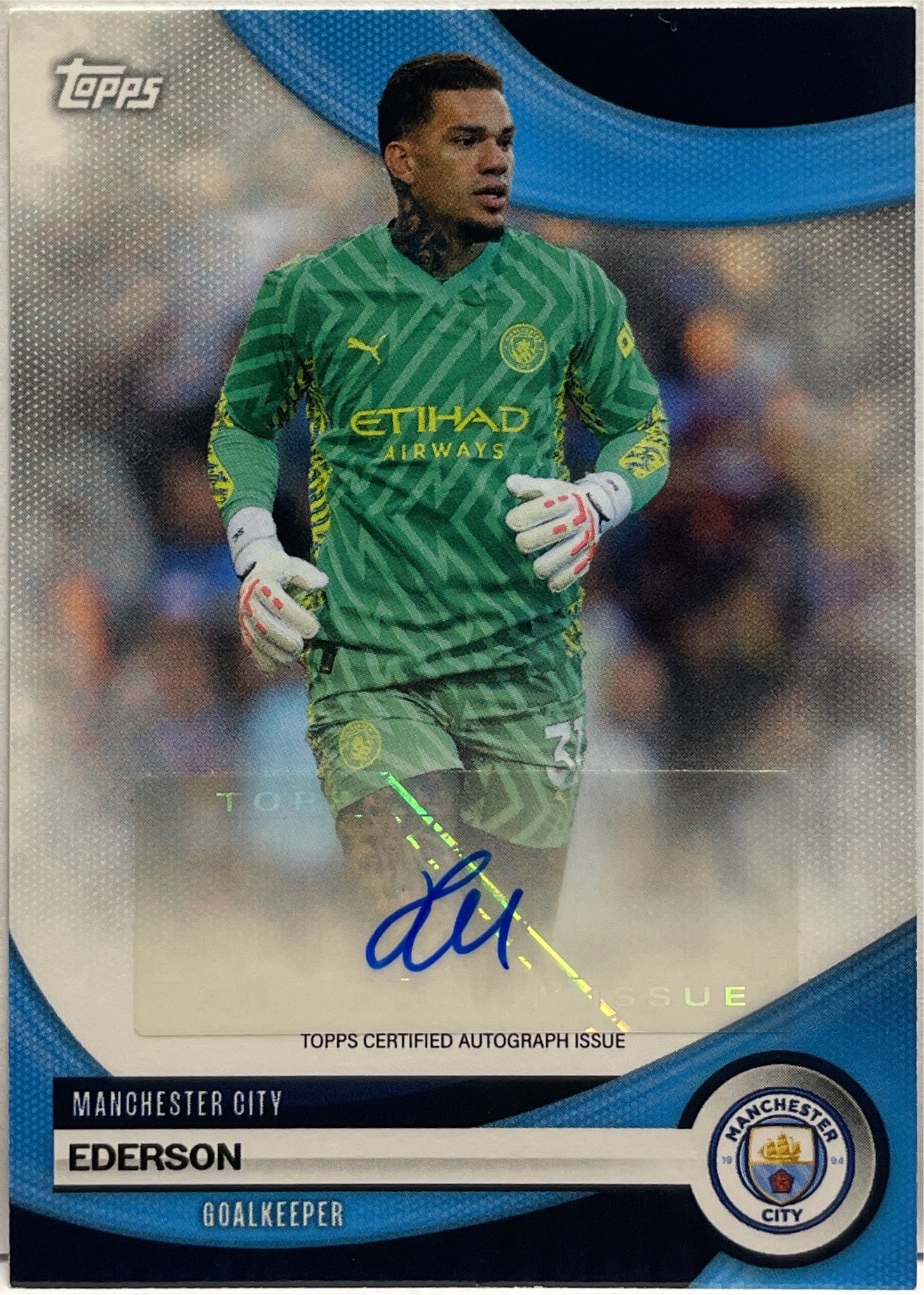 Ederson Autograph Topps Manchester City Team Set 2023/24