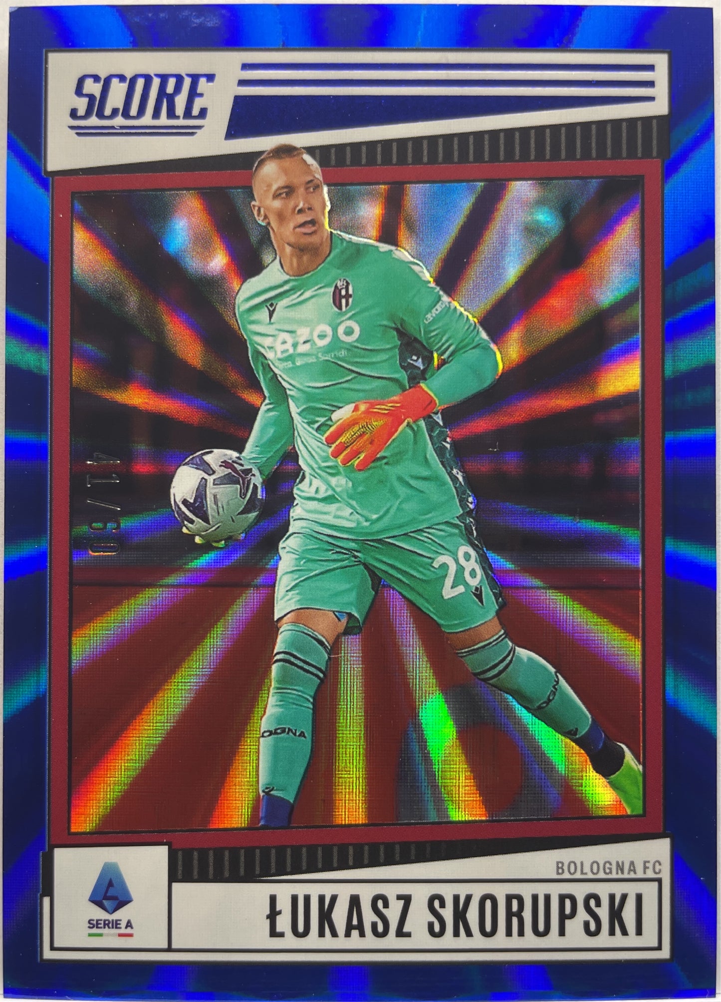 Lukasz Skorupski 41/60 Blue Laser Score Serie A 2022/23