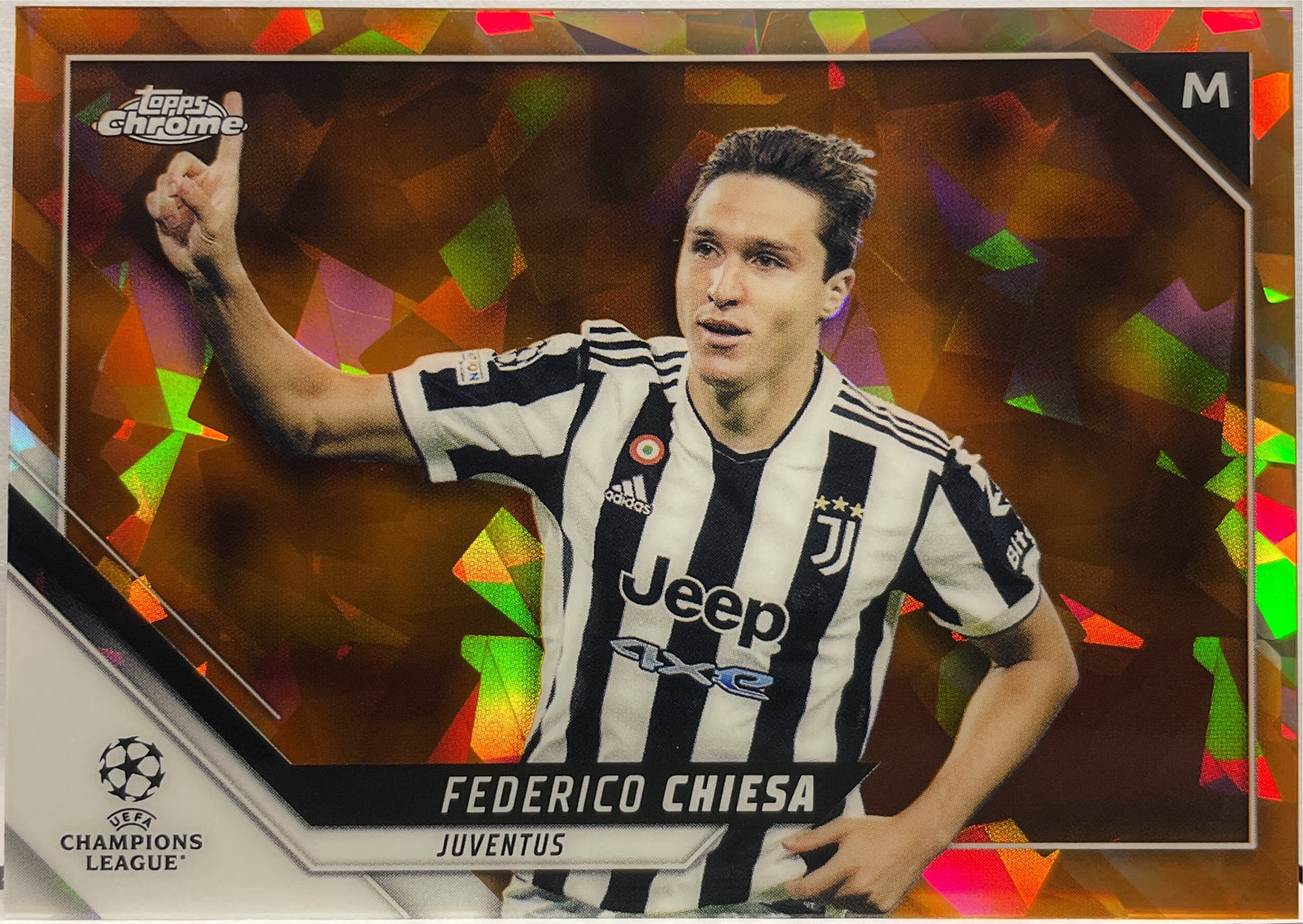 Federico Chiesa 35/50 Cracked Ice Topps Chrome UCL 2021/22