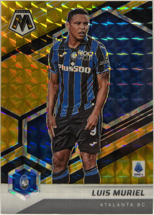 Luis Muriel 1/8 Black & Gold Mosaic Serie A 2021/22