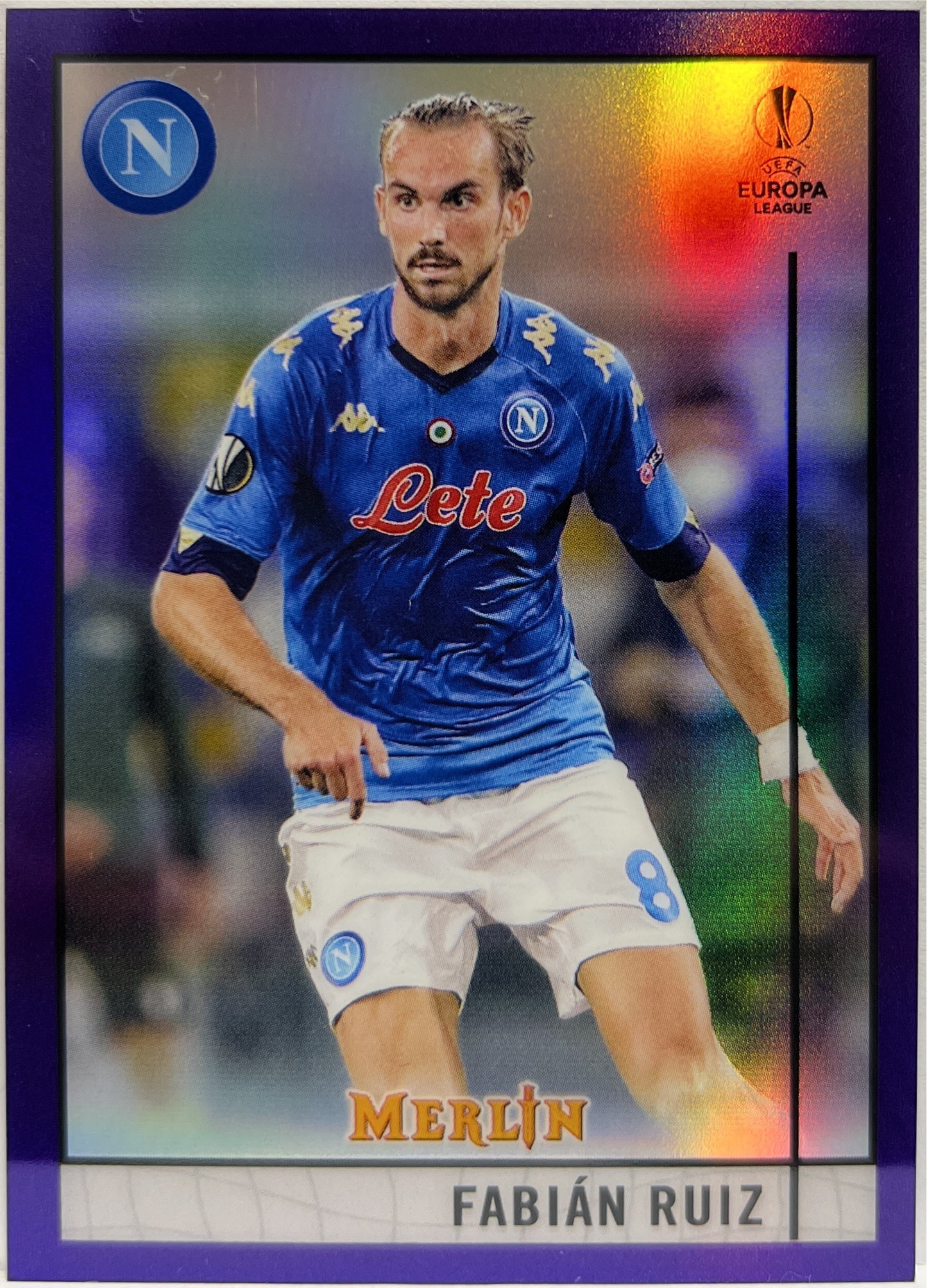 Fabian Ruiz 234/299 Purple Topps Chrome Merlin UCL 2020/21