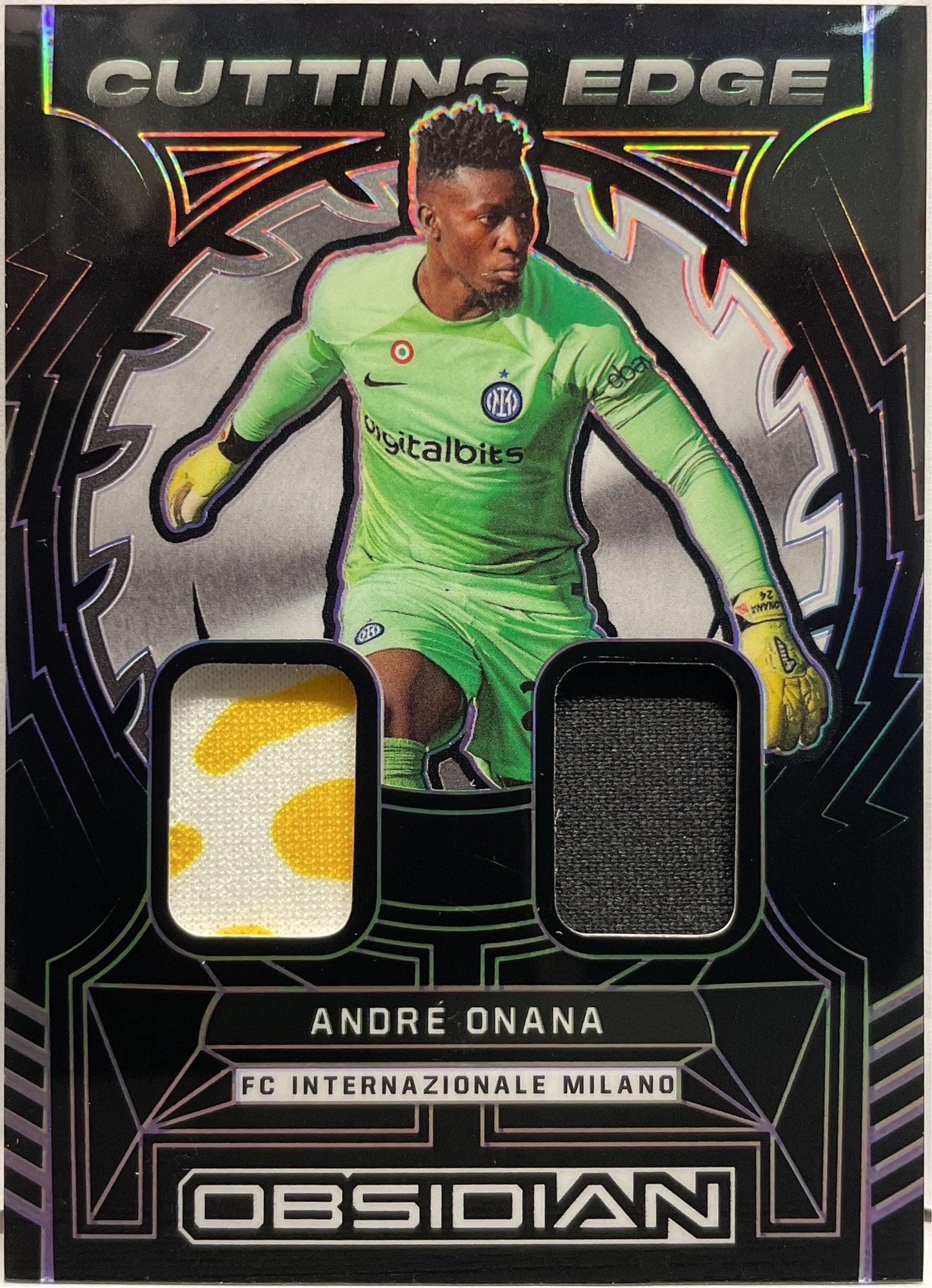 Andre Onana 36/50 Double Patch Cutting Edge Obsidian 2022/23
