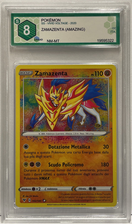 Zamazenta Amazing Pokemon Vivid Voltage 2020 Graad 8