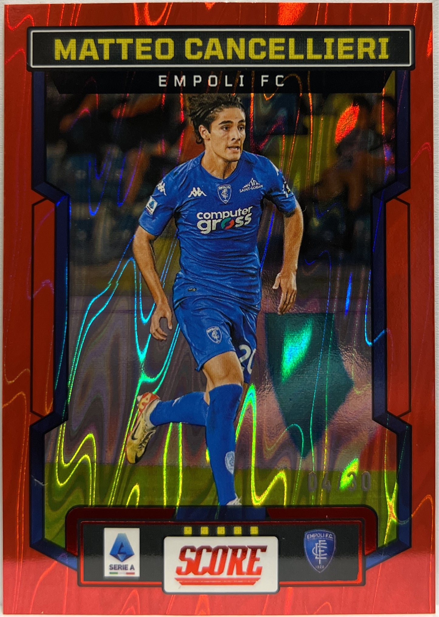 Matteo Cancellieri 4/30 Red Swirl Score Serie A 2023/24