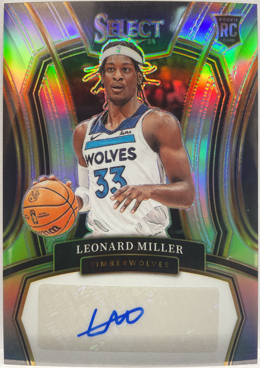 Leonard Miller 79/249 Rookie Autograph Select Basketball NBA 2023/24