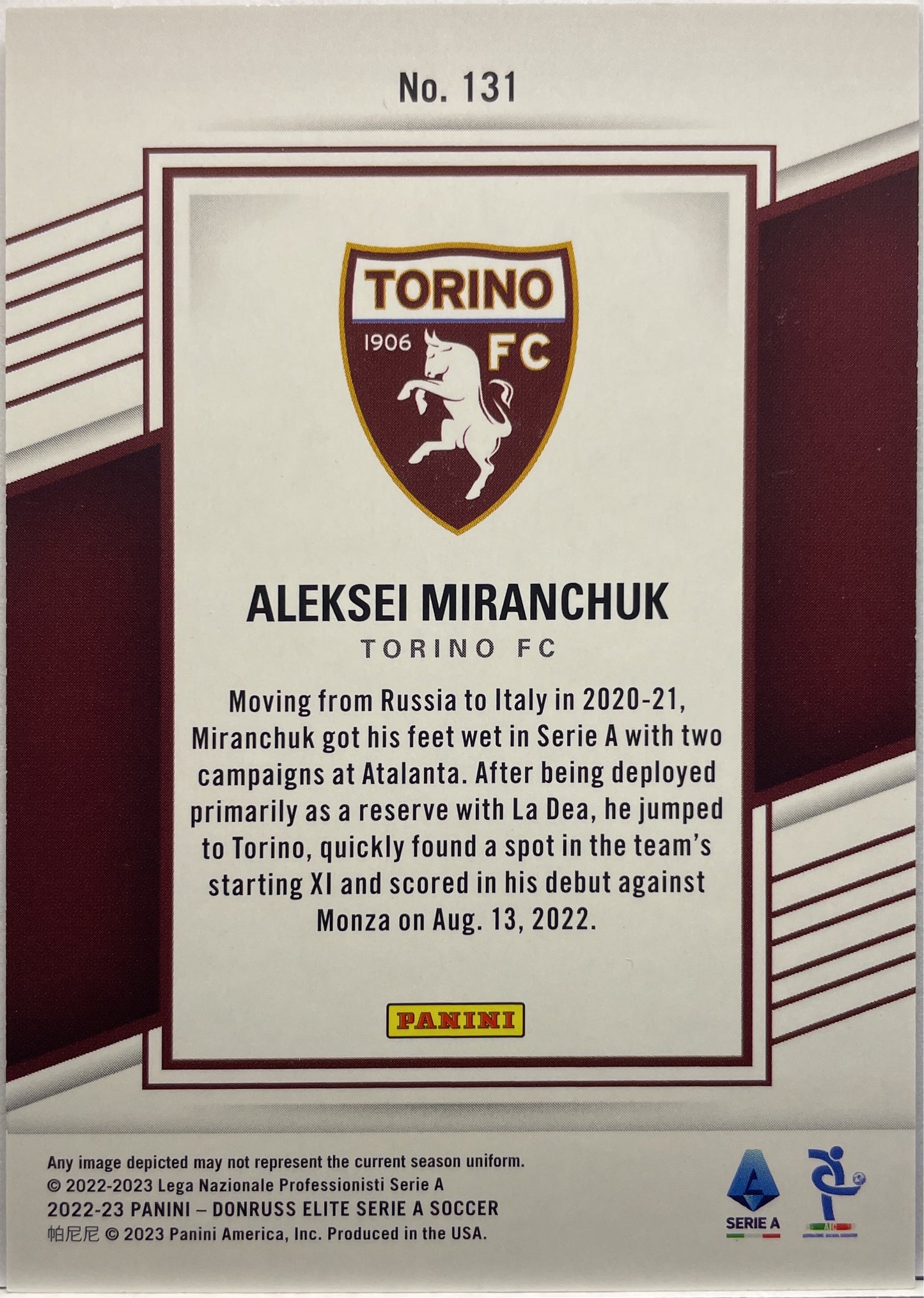 Aleksei Miranchuk 2/59 Donruss Elite Serie A 2022/23