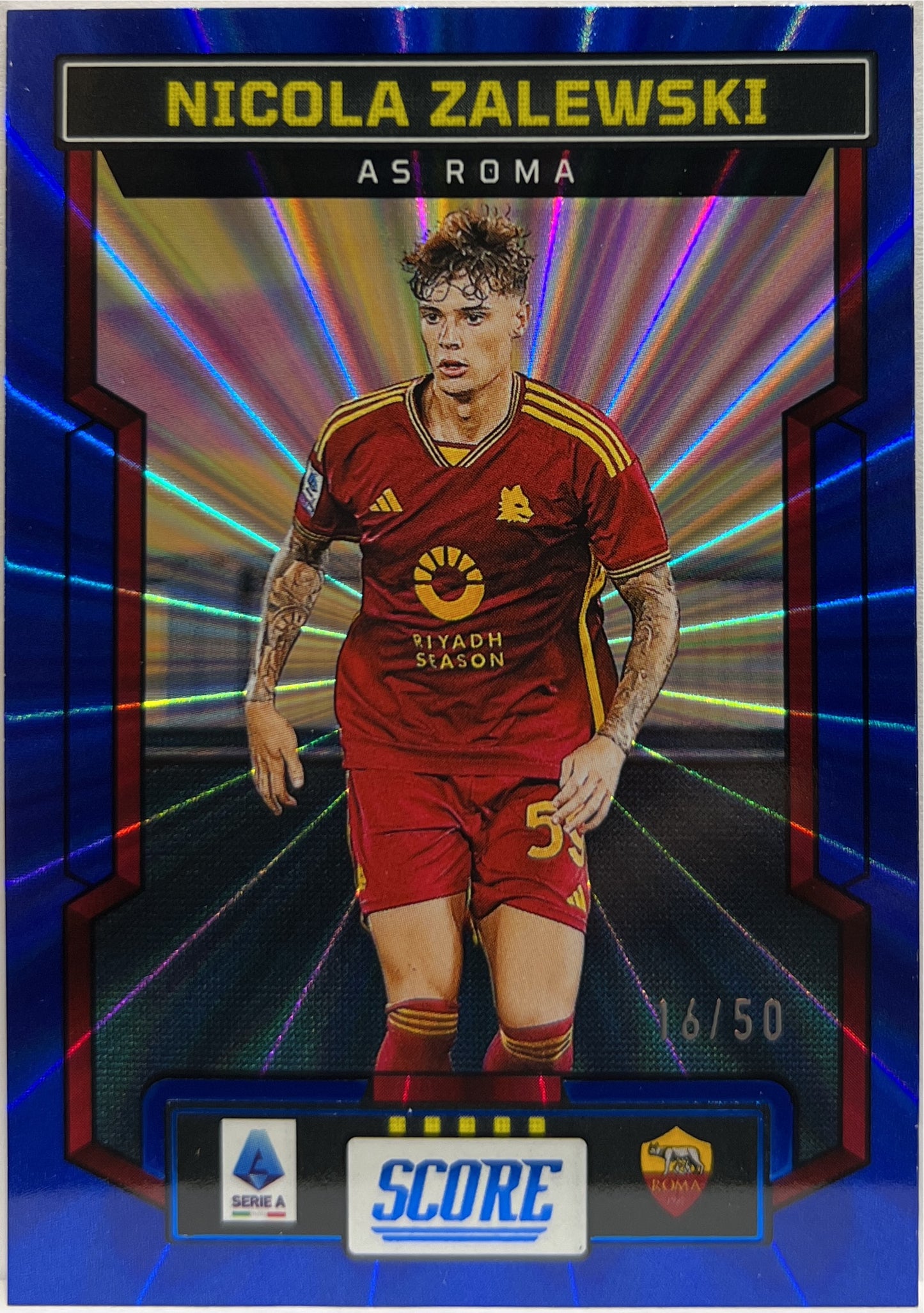 Nicola Zalewski 16/50 Blue Laser Score Serie A 2023/24