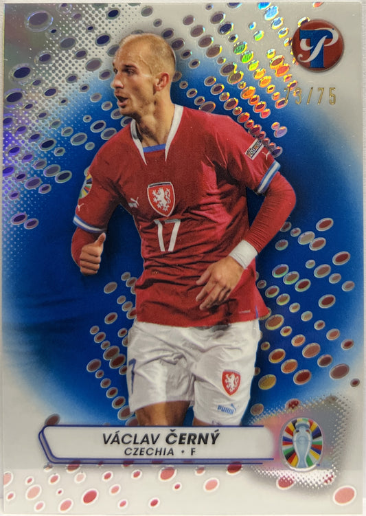 Vaclav Cerny 73/75 Blue Topps Pristine Road To Euro 2024