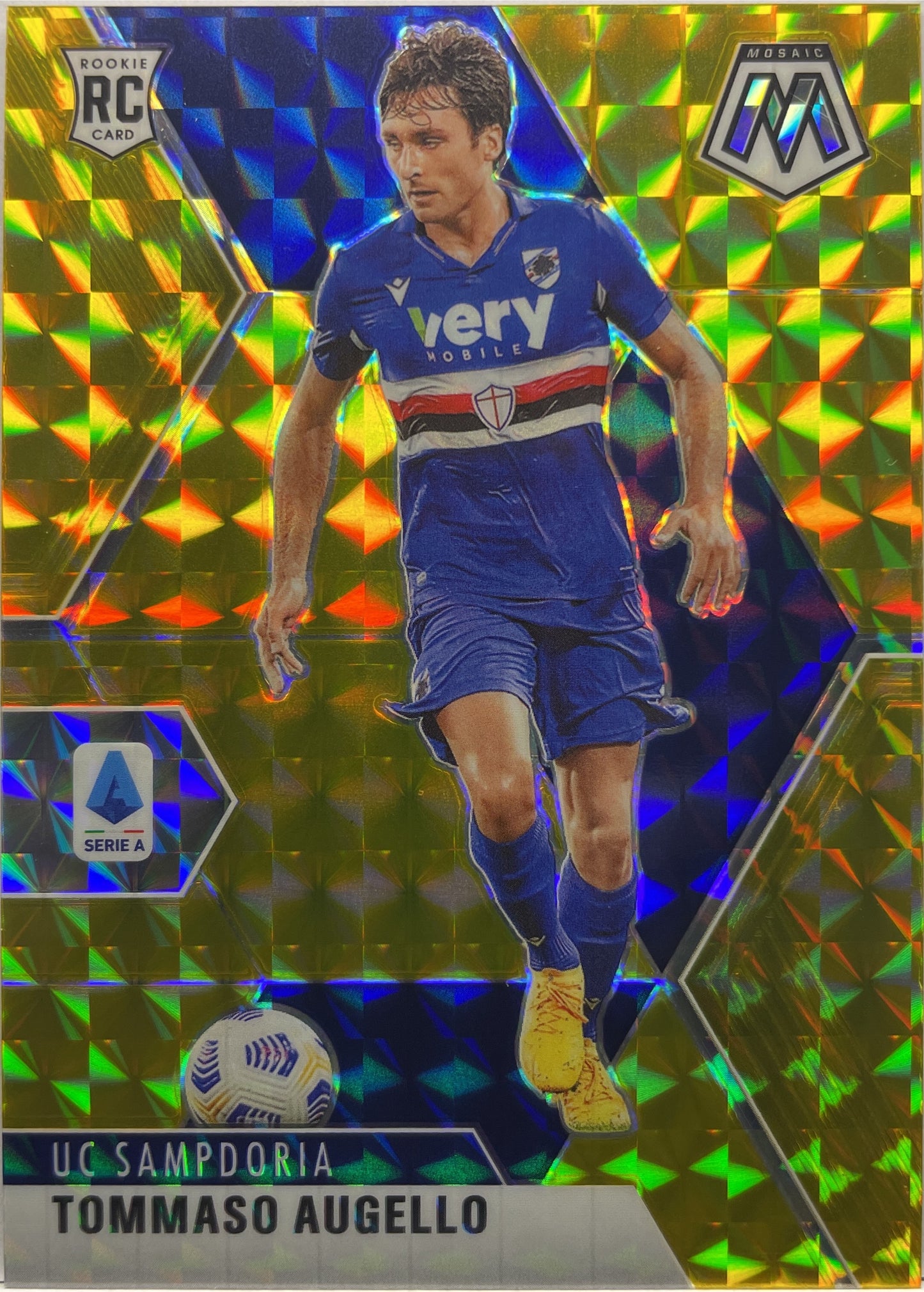 Tommaso Augello 6/10 Rookie Gold Mosaic Serie A 2020/21