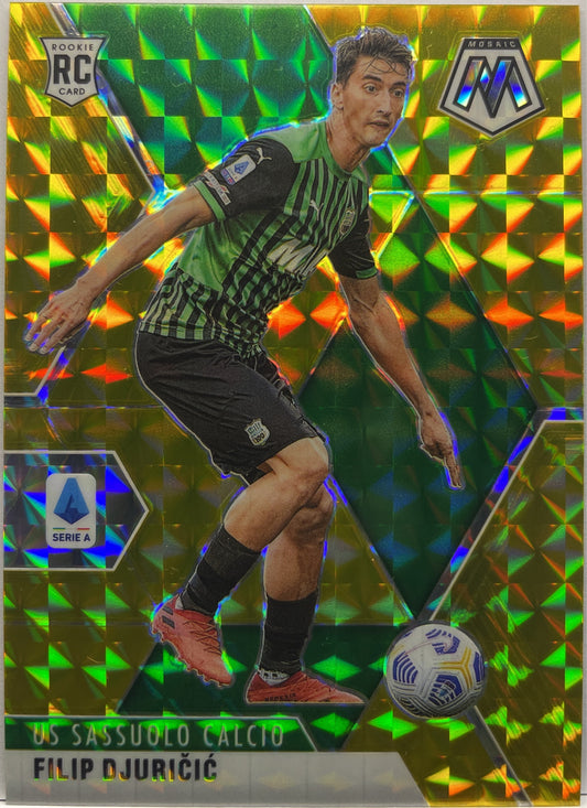 Filip Djuricic 3/10 Rookie Gold Mosaic Serie A 2020/21