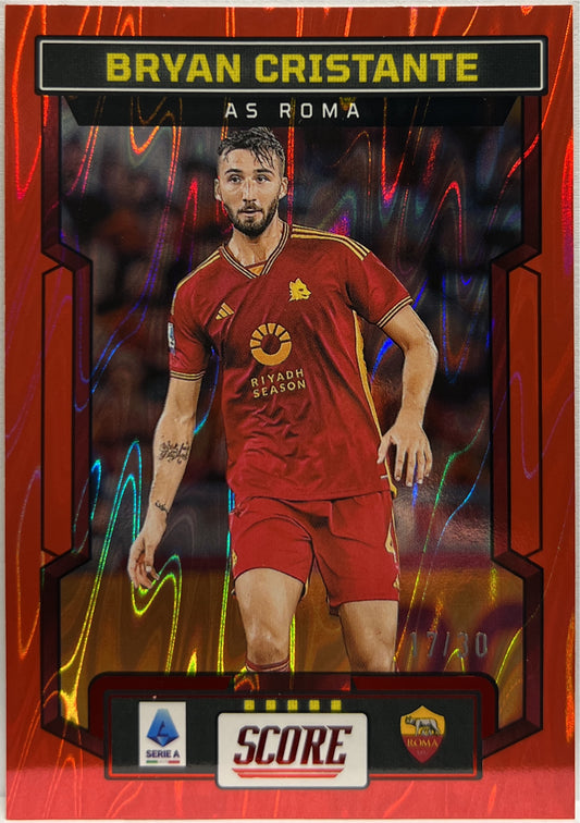 Bryan Cristante 17/30 Red Swirl Score Serie A 2023/24