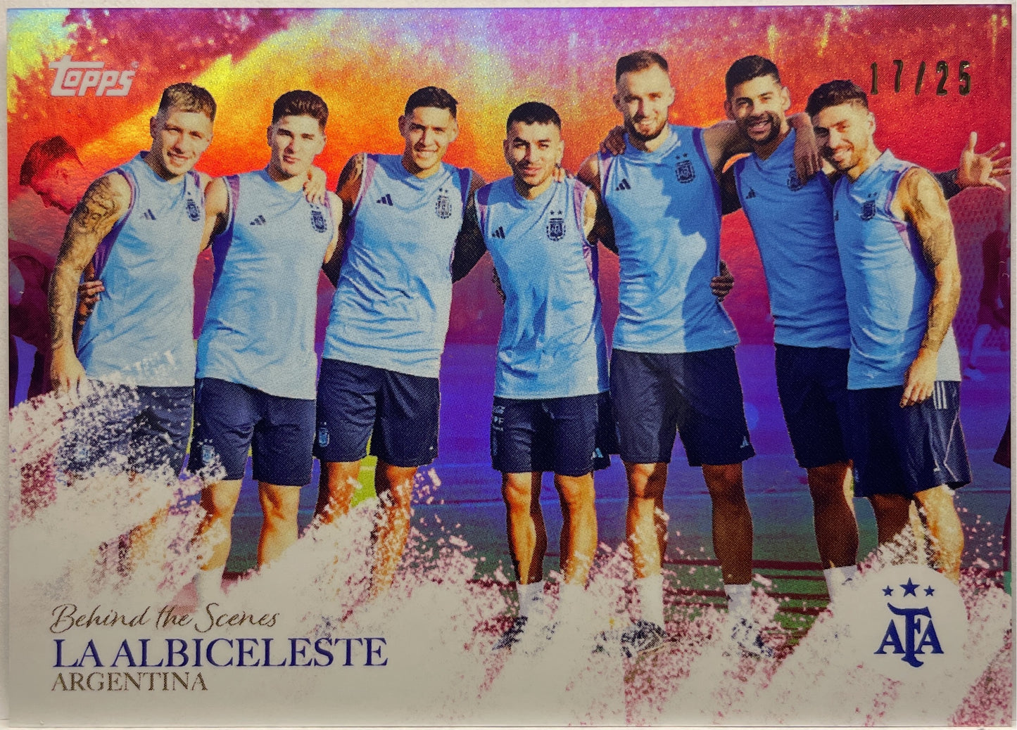 La Albiceleste 17/25 Behind The Scenes Topps Argentina World Champions 2023