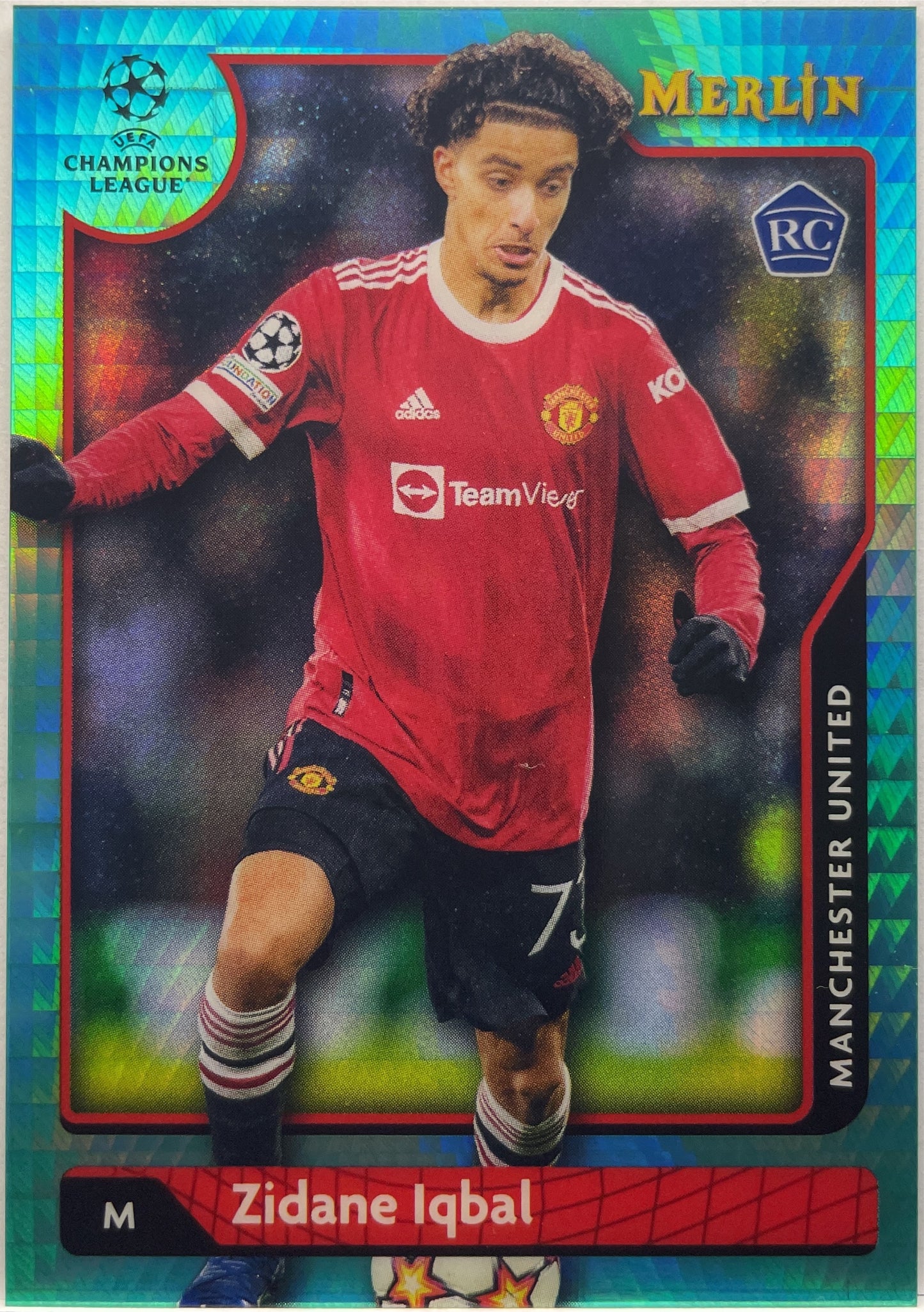 Zidane Iqbal Rookie Aqua Merlin Chrome 2021/22