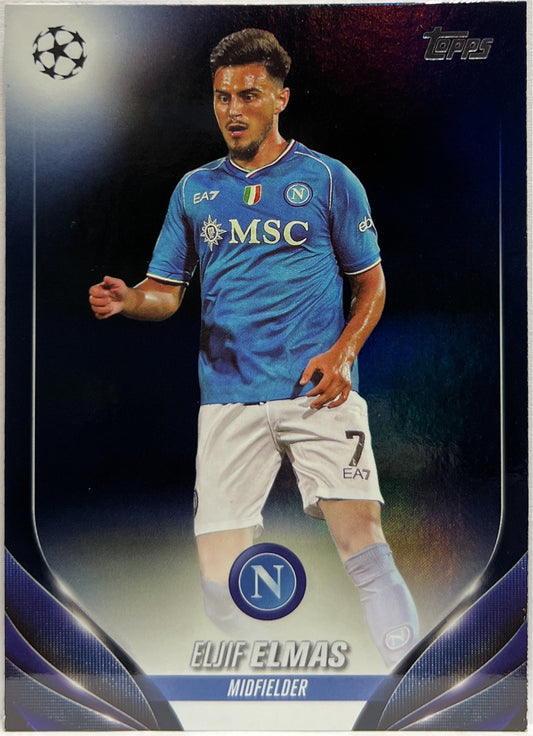 Eljif Elmas 107/250 Navy Blue Topps UCC 2023/24
