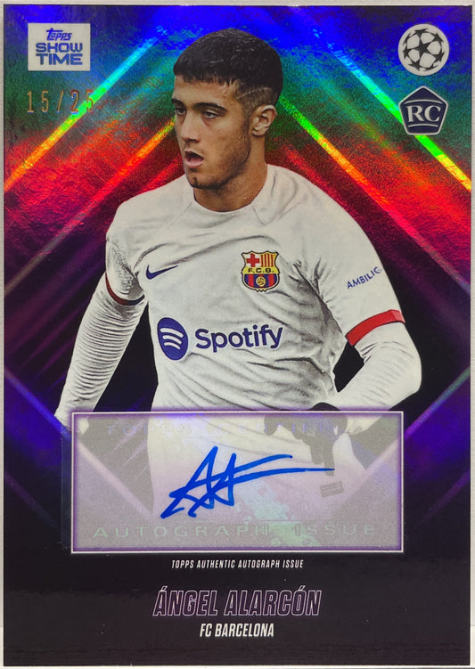 Angel Alarcon 15/25 Rookie Autograph Topps Showtime 2023/24
