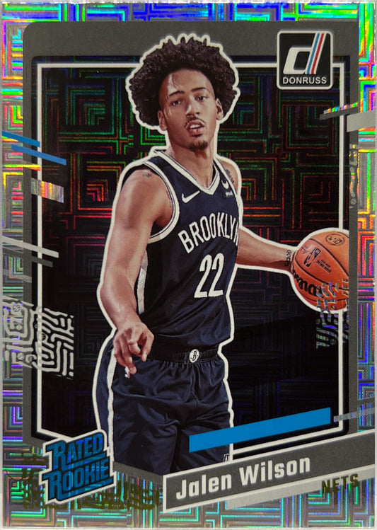 Jalen Wilson Rated Rookie Choice Silver Donruss Basketball NBA 2023/24