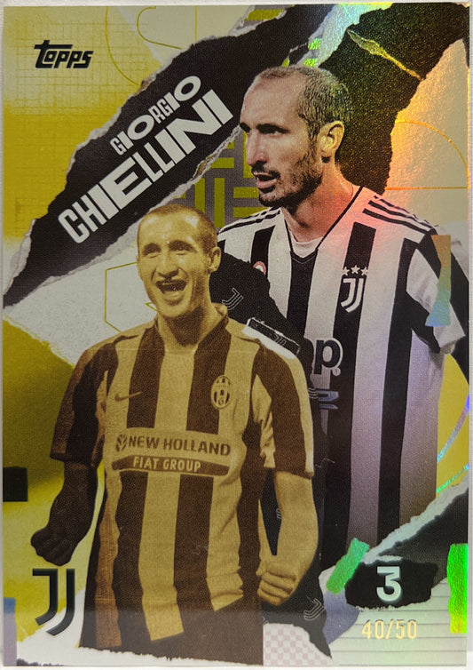 Giorgio Chiellini 40/50 Gold Topps Juventus Premium Team Set 2024/25