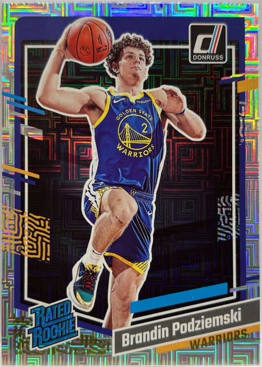 Brandin Podziemski Rated Rookie Choice Silver Donruss Basketball NBA 2023/24