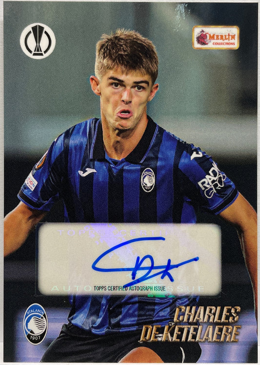 Charles De Ketelaere Autograph Topps Merlin Heritage UCC 2023/24