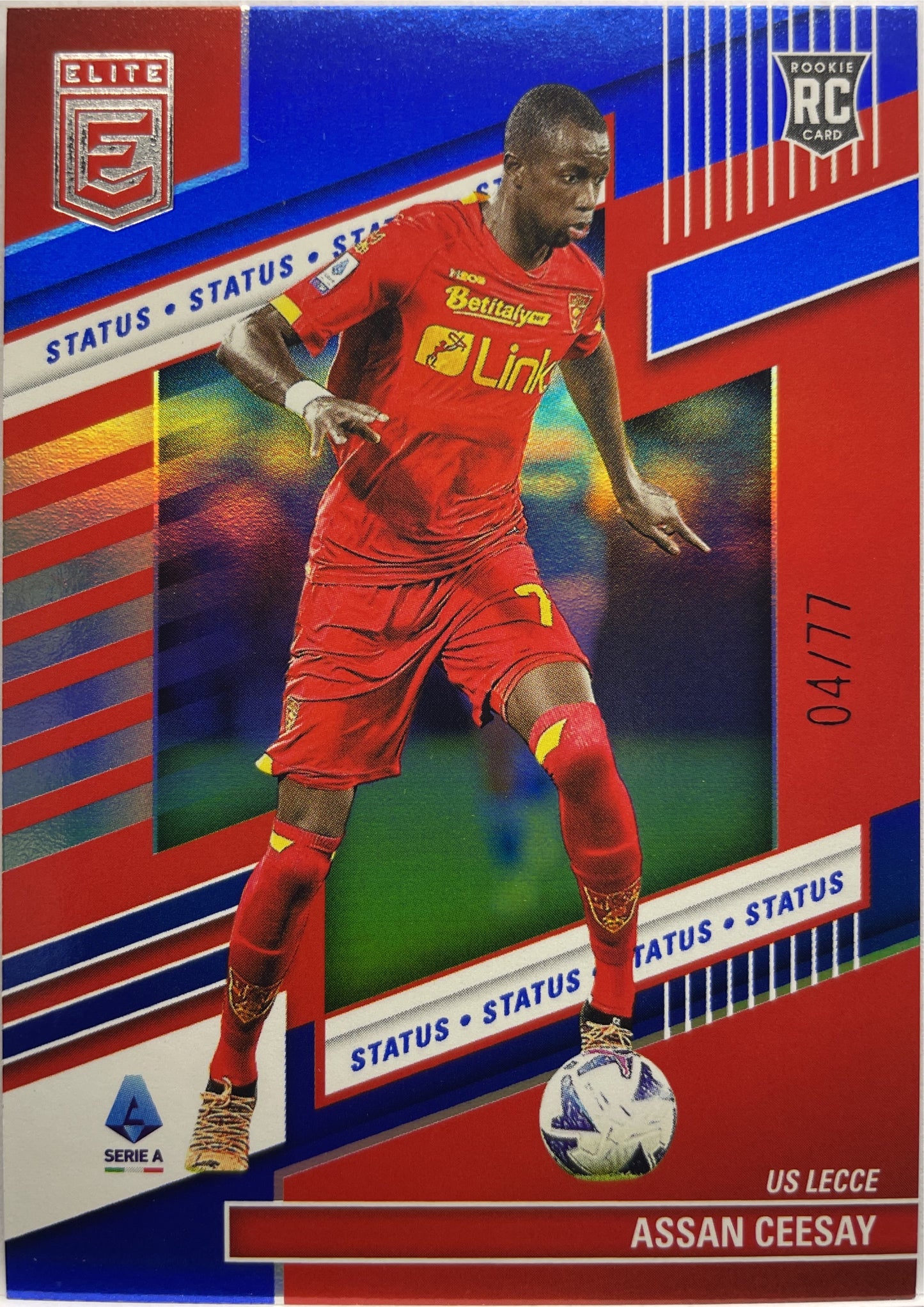 Assan Ceesay 4/77 Rookie Status Donruss Elite Serie A 2022/23