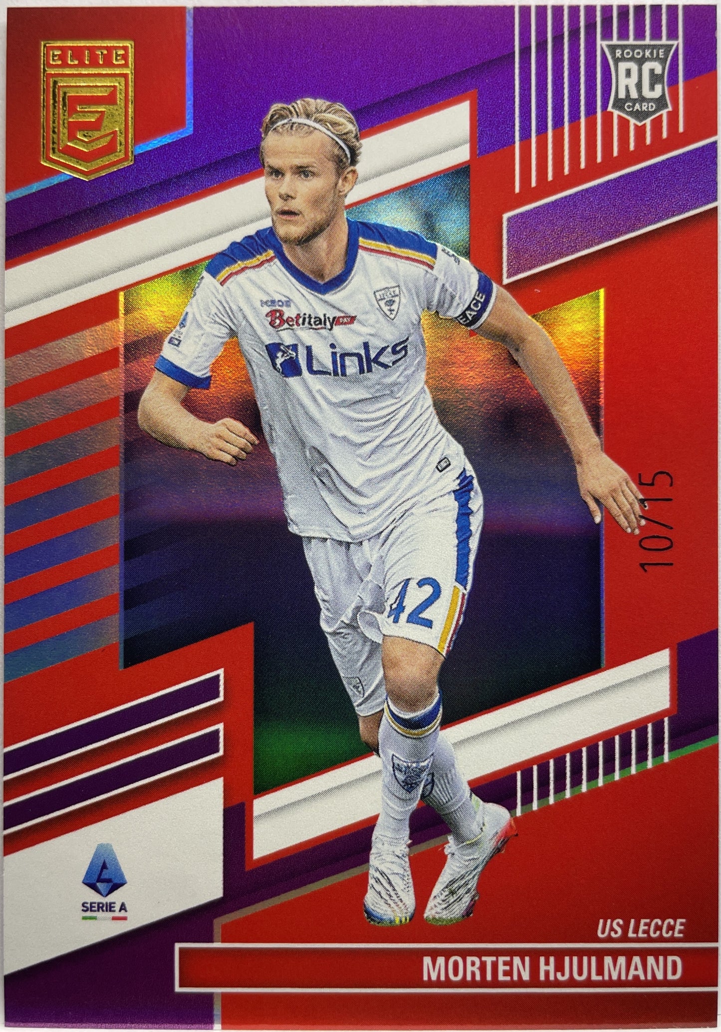 Morten Hjulmand 10/15 Rookie Purple Donruss Elite Serie A 2022/23