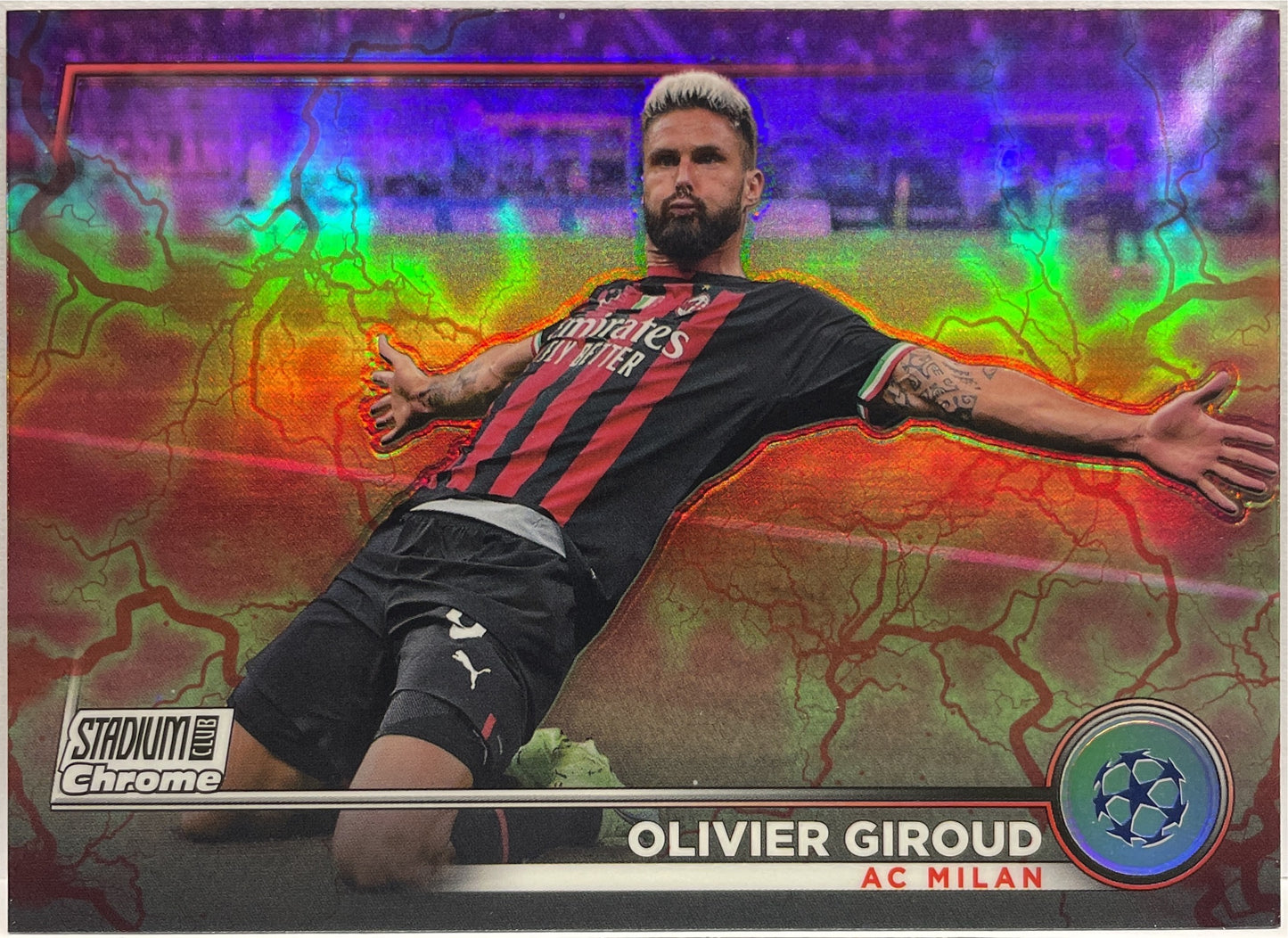 Olivier Giroud Pink Topps Stadium Chrome 2022/23
