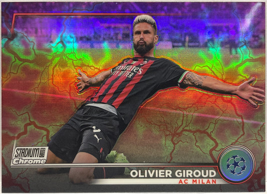 Olivier Giroud Pink Topps Stadium Chrome 2022/23