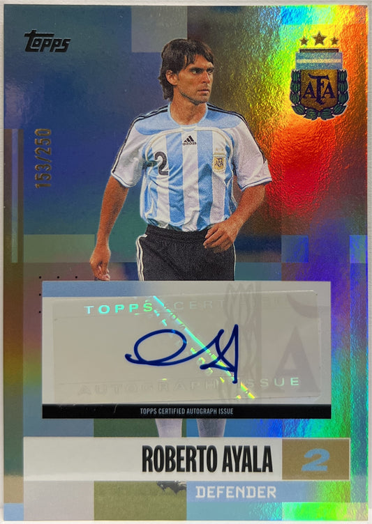 Roberto Ayala 153/250 Autograph Topps Argentina Team Set 2024/25