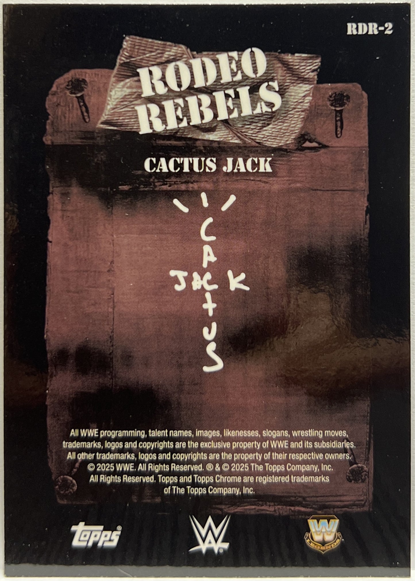 Cactus Jack Rodeo Rebels Topps Chrome WWE x Cactus Jack 2025