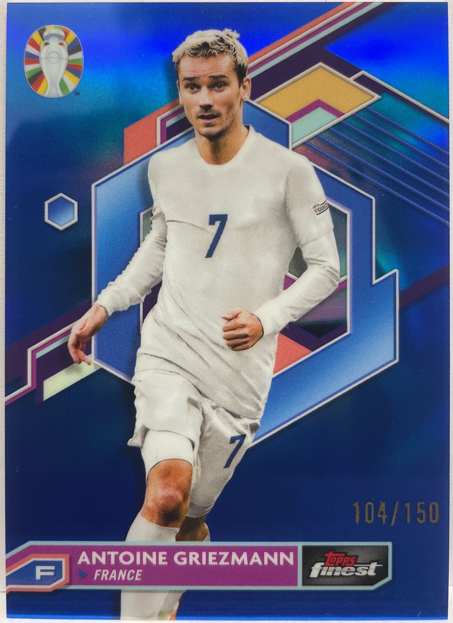 Antoine Griezmann 104/150 Blue Topps Finest Road To Uefa Euro 2024