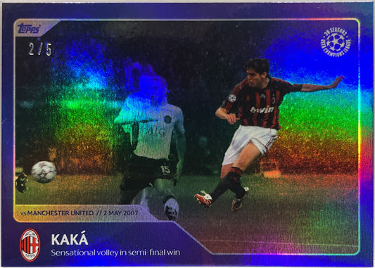 Kaka 2/5 Vs Manchester United 2007 Topps 30 Season Of UCL 2022