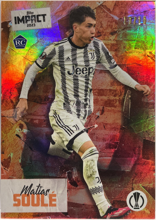 Matias Soule 10/10 Rookie Topps Impact 2022/23