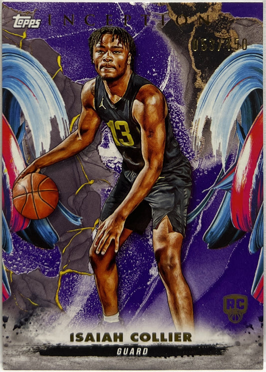 Isaiah Collier 53/150 Purple Topps Inception Basketball NBA 2024/25