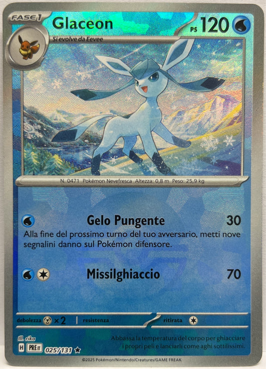Glaceon 025/131 H Pokemon PRE it 2025