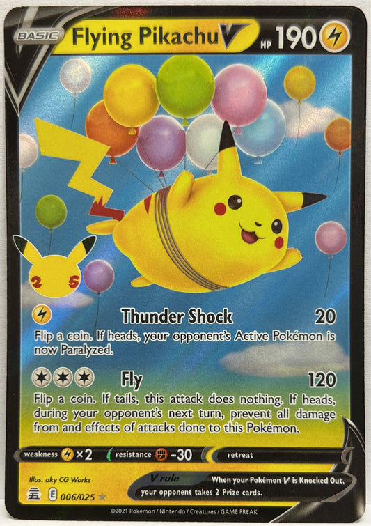 Flying Pikachu V 006/025 E Pokemon Eng 2021