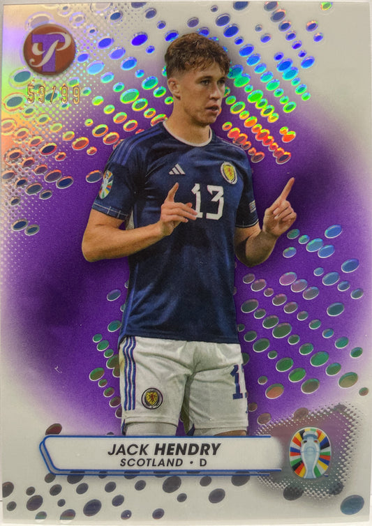 Jack Hendry 59/99 Purple Topps Pristine Road To Euro 2024