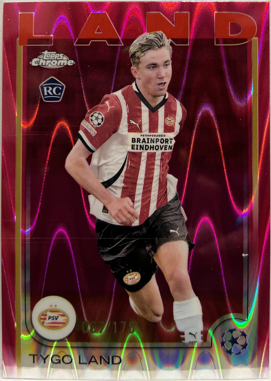 Tygo Land 67/175 Rookie Pink RayWave Topps Chrome UCC 2024/25